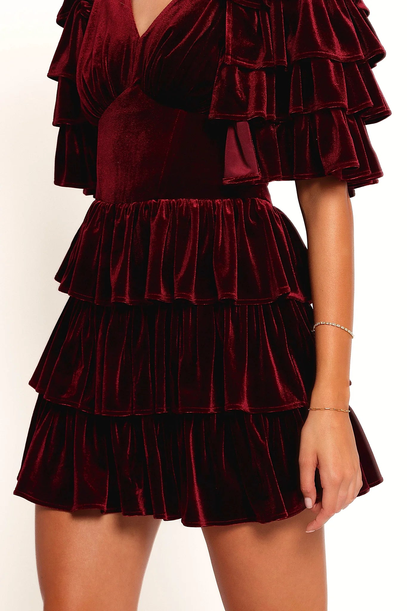 Agnes Mini Dress - Wine