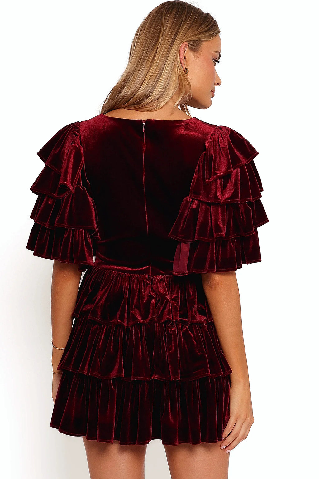 Agnes Mini Dress - Wine