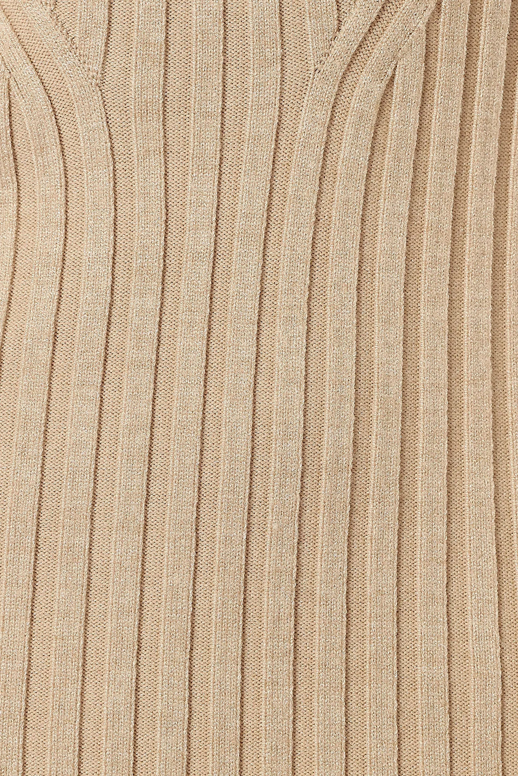 Ainsley Long Sleeve Midi Dress - Nude