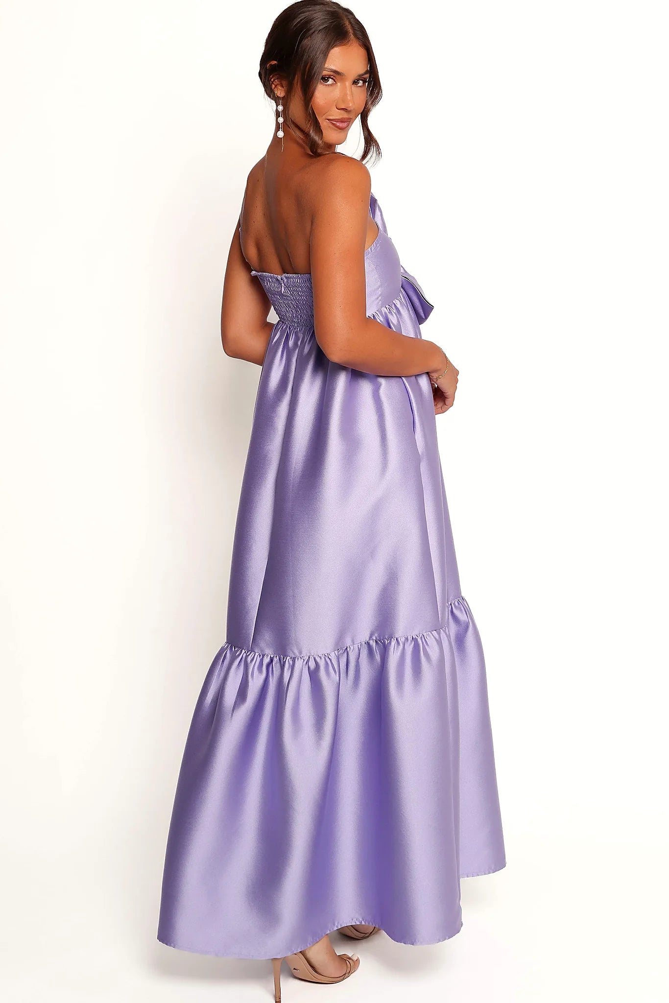 Betina Bow Front Maxi Dress - Lilac