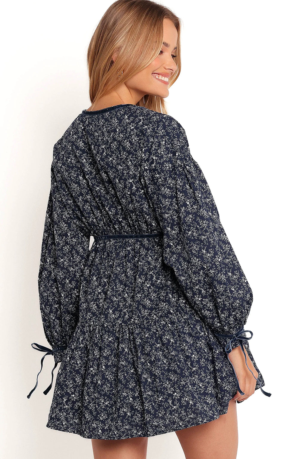 Brooklyn Mini Dress - Blue Floral