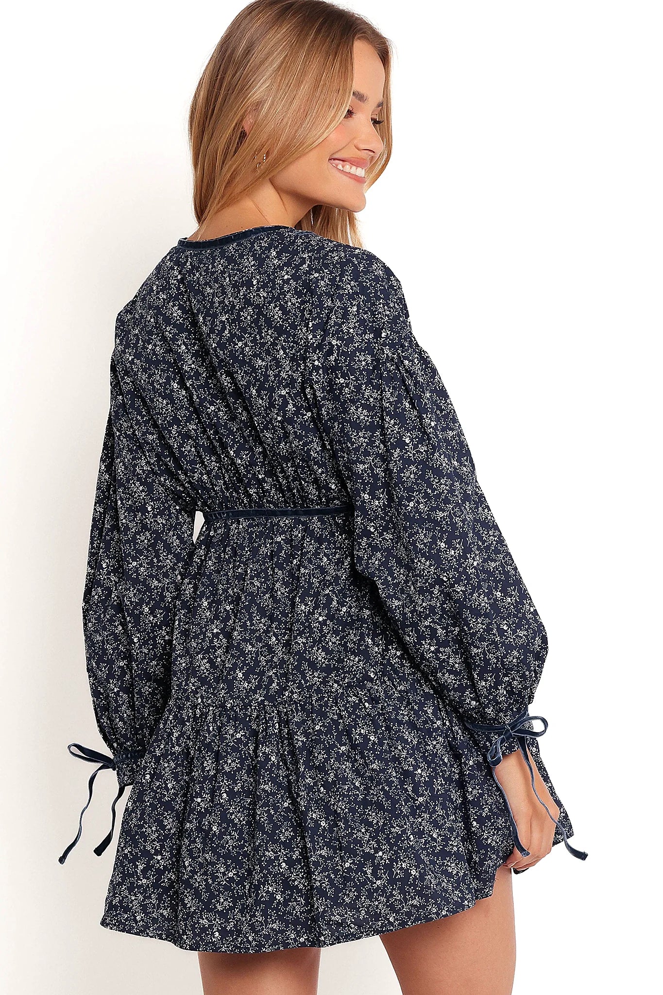Brooklyn Mini Dress - Blue Floral