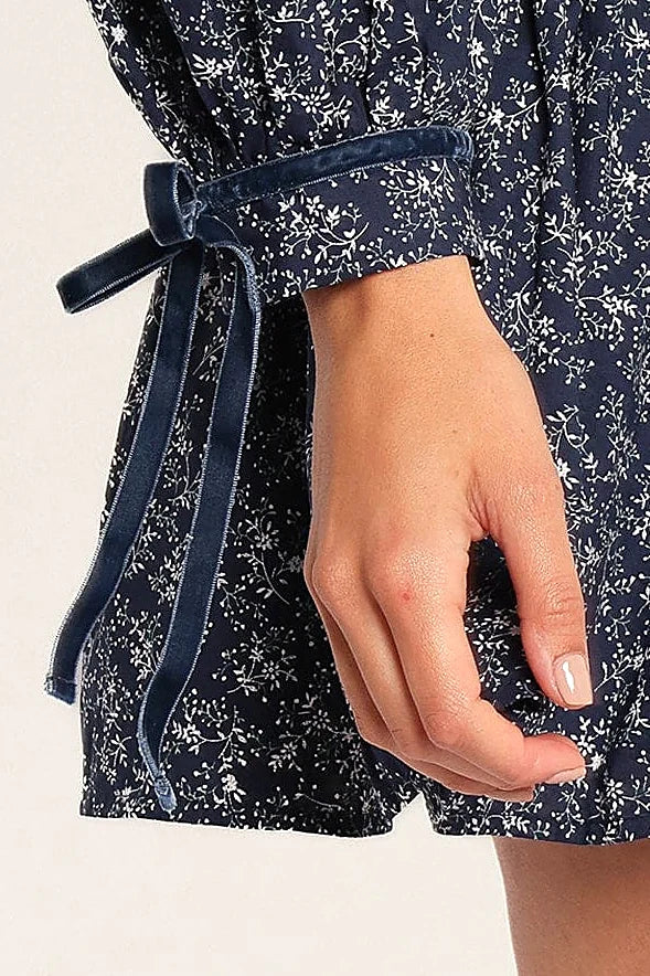 Brooklyn Mini Dress - Blue Floral