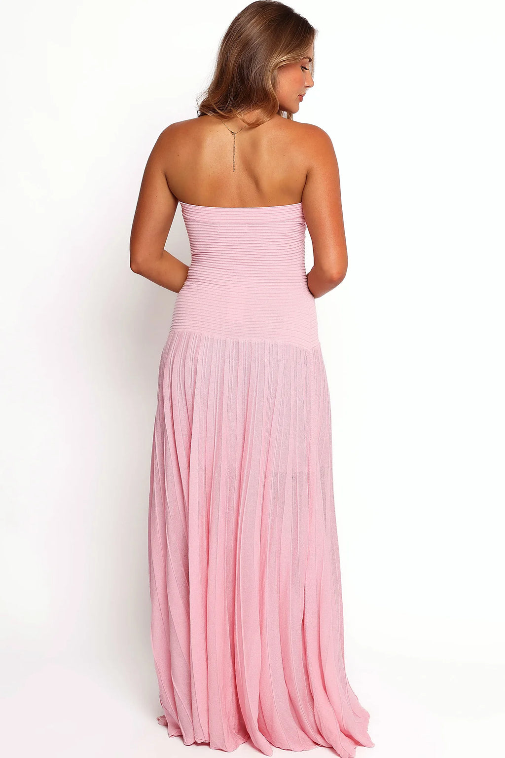 Cadenza Strapless Maxi Dress - Pink