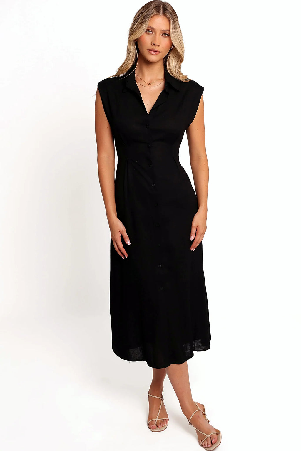 Cami Midi Dress - Black