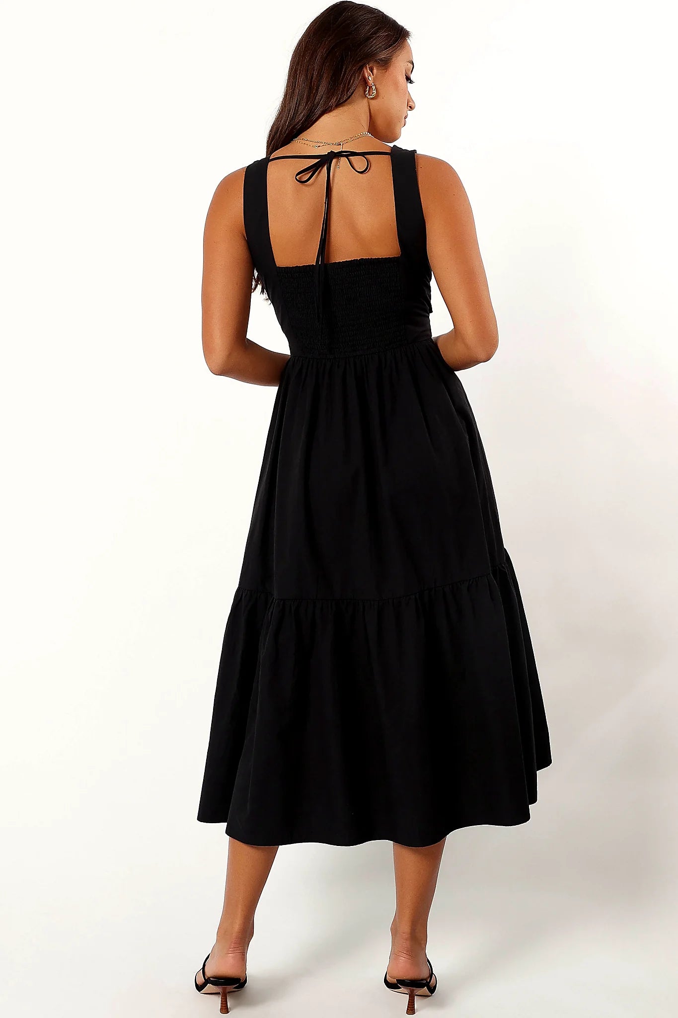 Carmella Midi Dress - Black