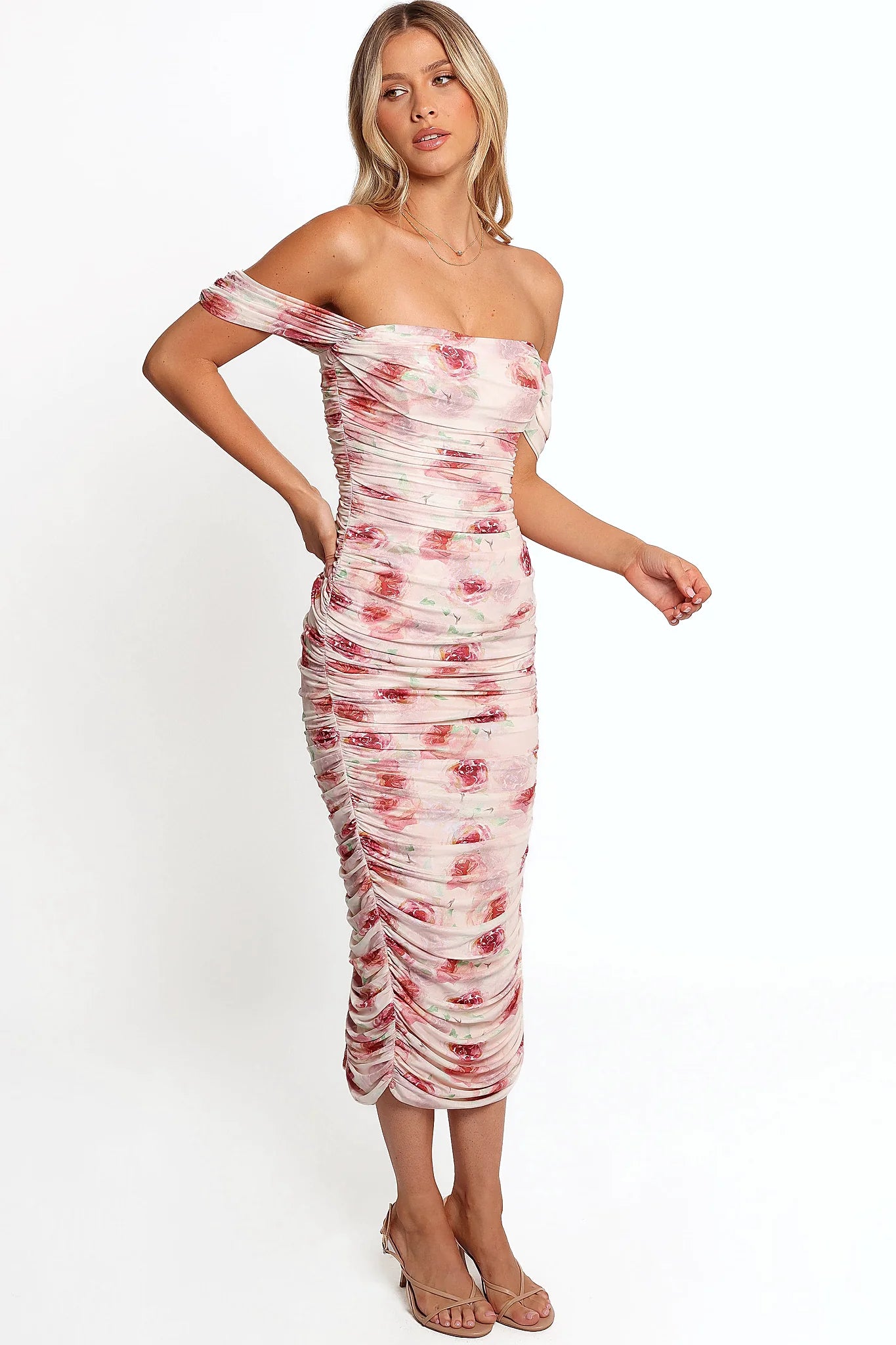 Cyra Midi Dress - Rose