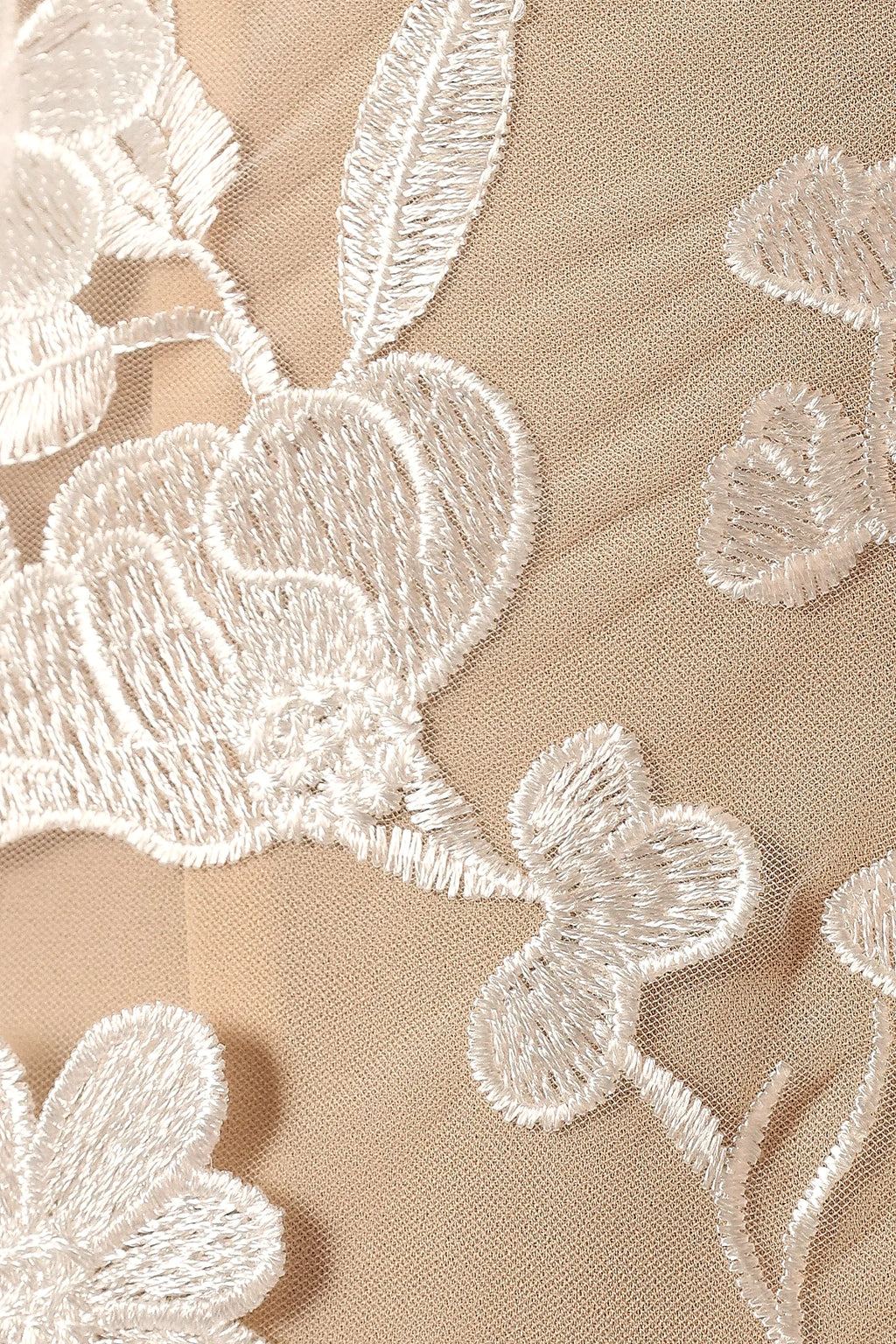 Evelynn Mini Dress - White/Nude