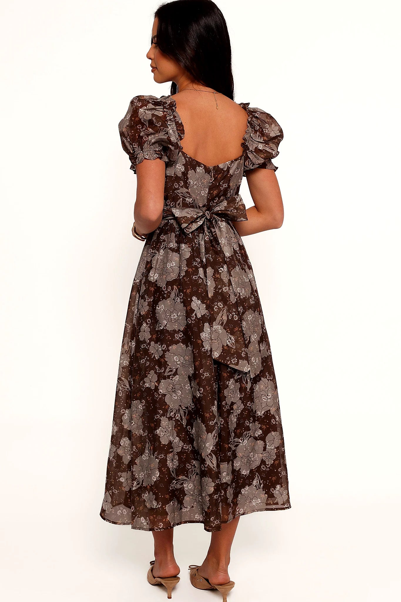 Farryn Maxi Dress - Brown/Grey