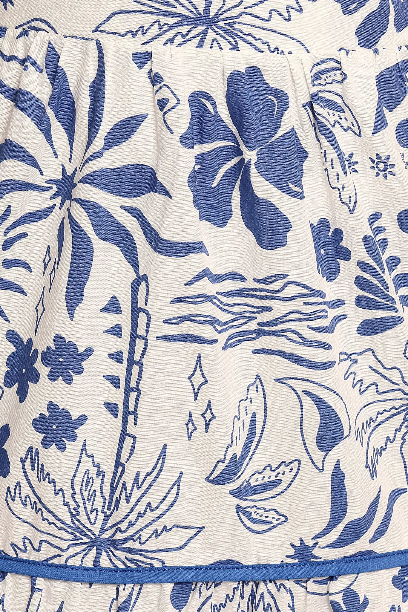 Fernanda Halterneck Maxi Dress - Blue Tropical