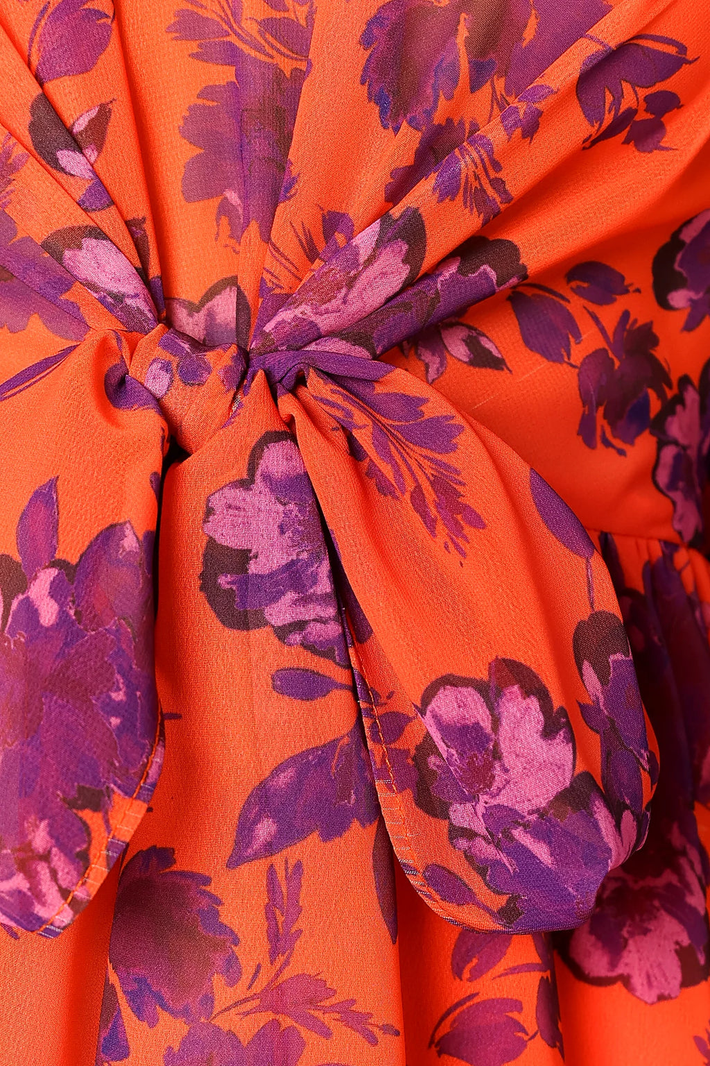 Hallie Midi Floral Dress - Red Wine