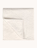 Second colourway of the hand-stitched linear velvet quilt