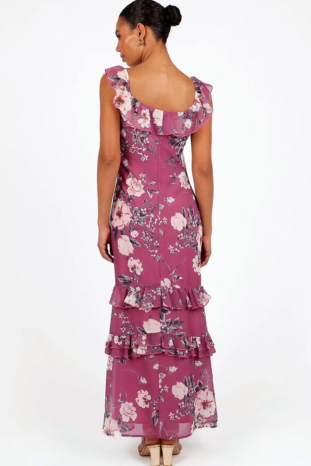 Irelynn Maxi Dress - Dark Rose Floral