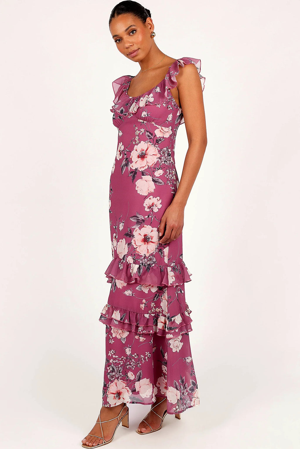 Irelynn Maxi Dress - Dark Rose Floral