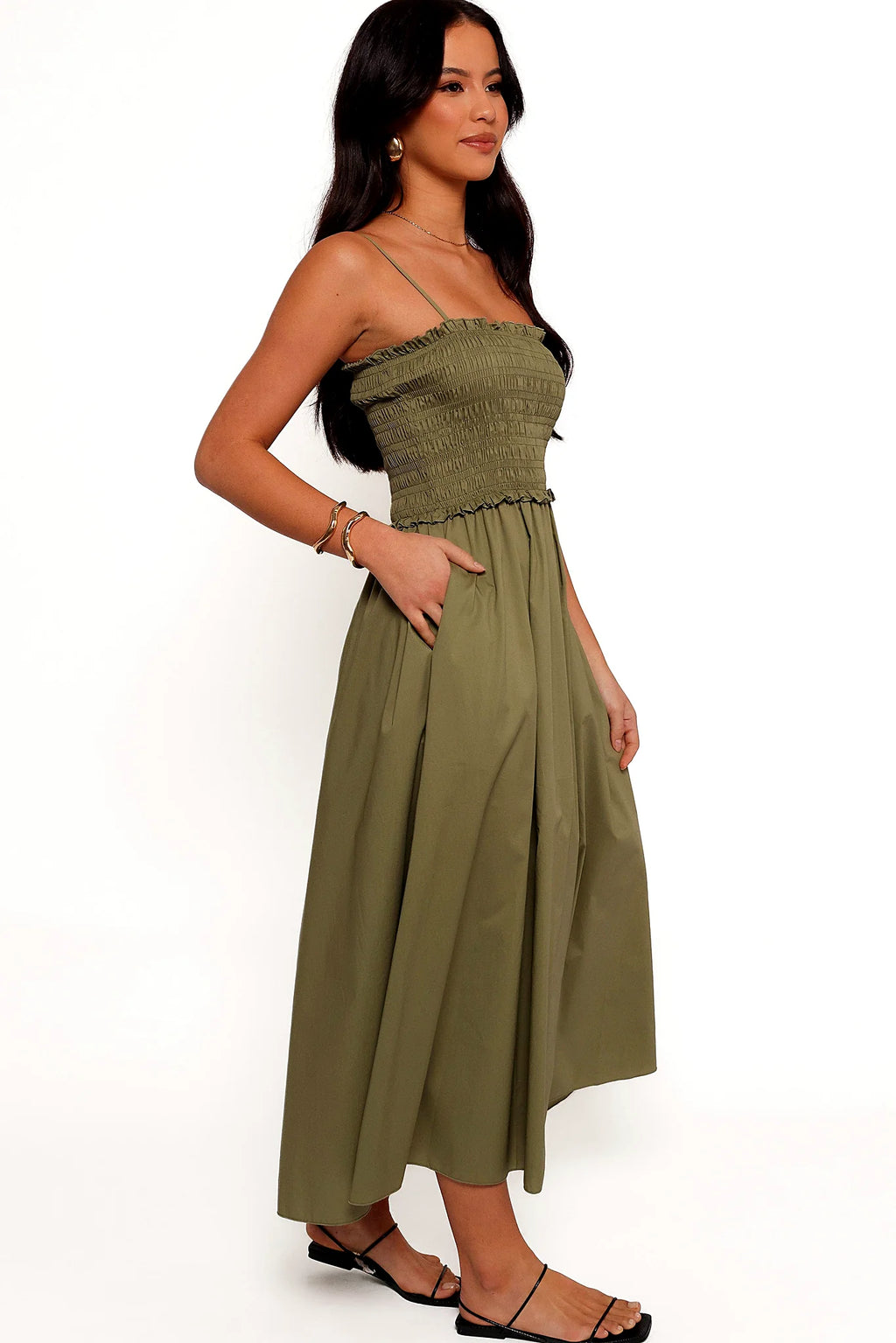 Nigella Maxi Dress - Olive Green