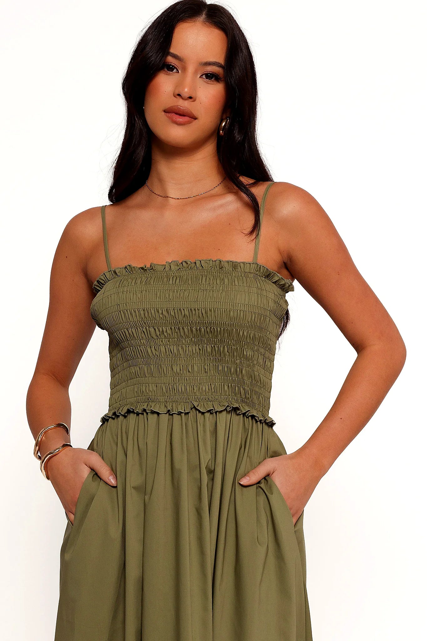 Nigella Maxi Dress - Olive Green
