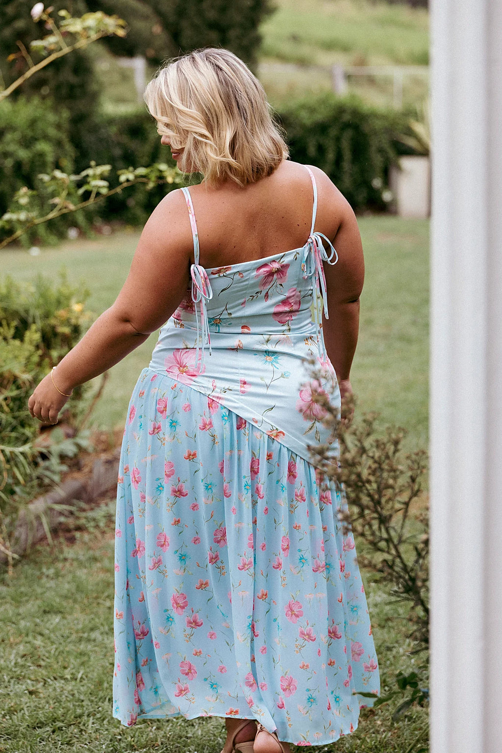 Renata Maxi Dress - Blue Floral