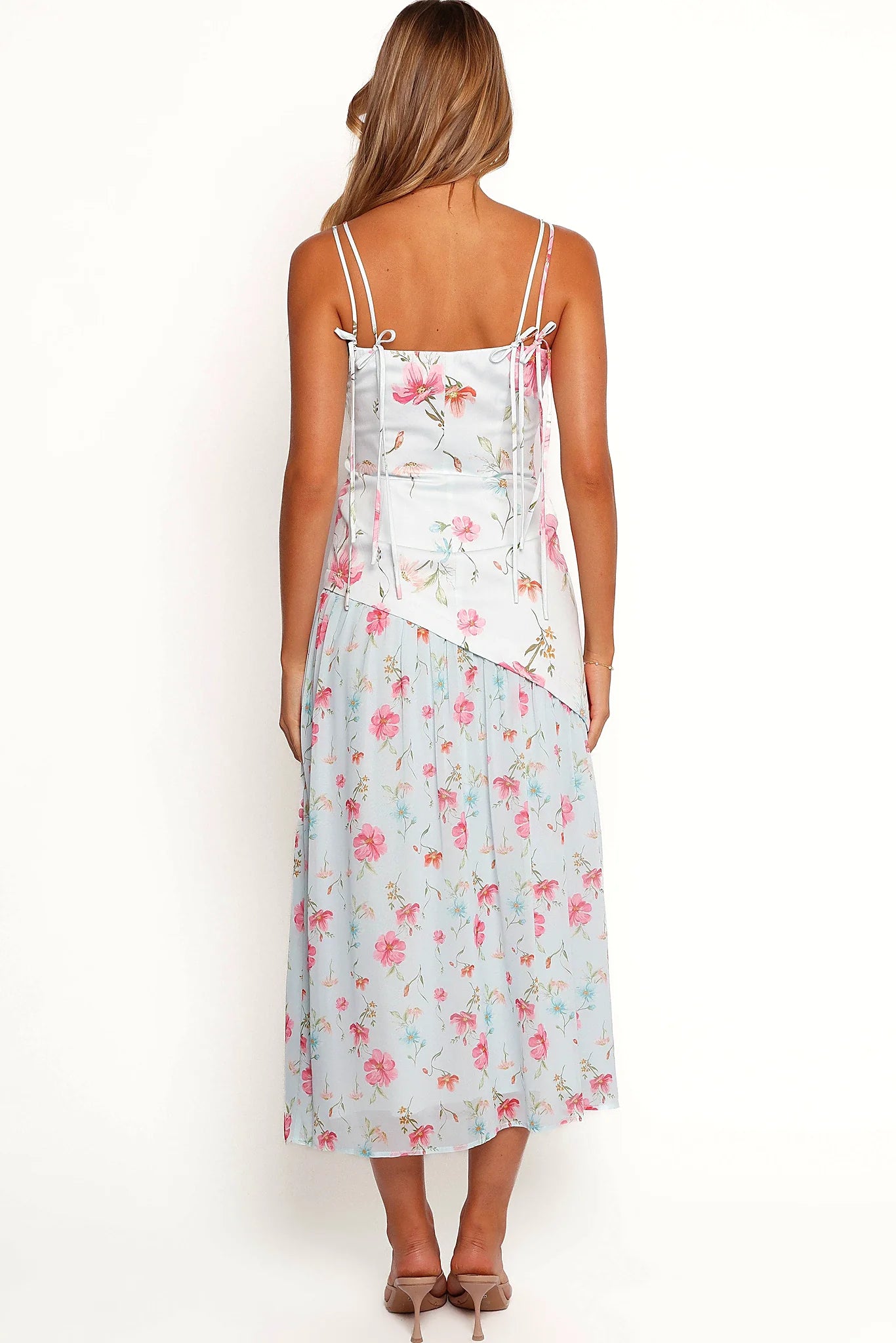 Renata Maxi Dress - Blue Floral