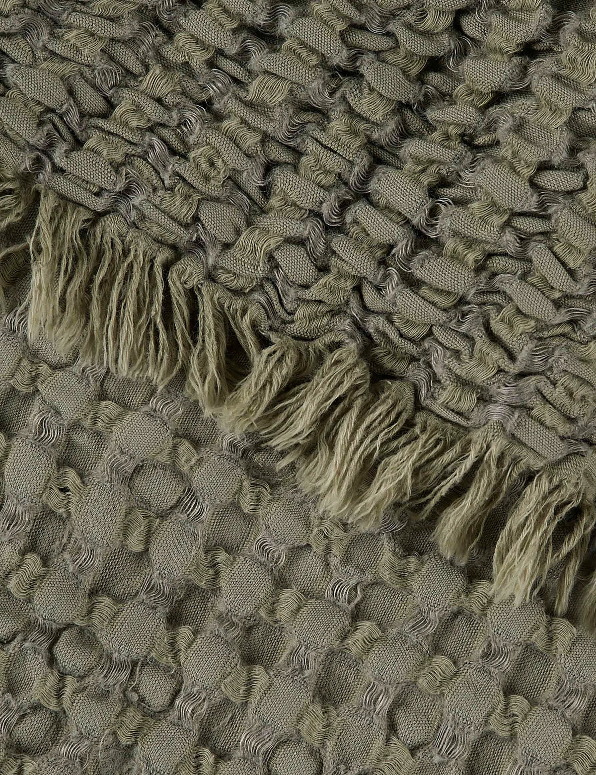 Lenora Textured Cotton Linen Blanket