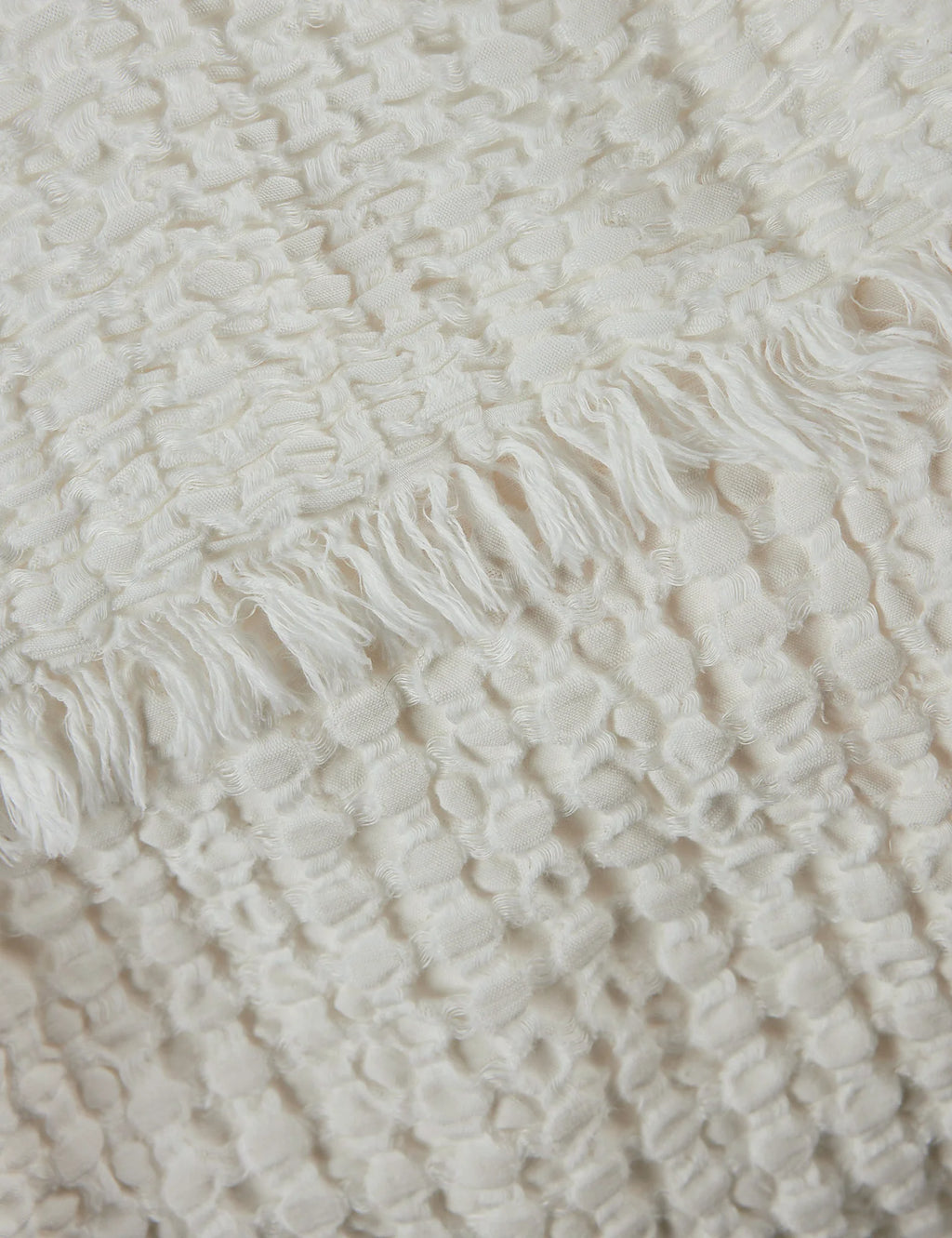 Lenora Textured Cotton Linen Blanket
