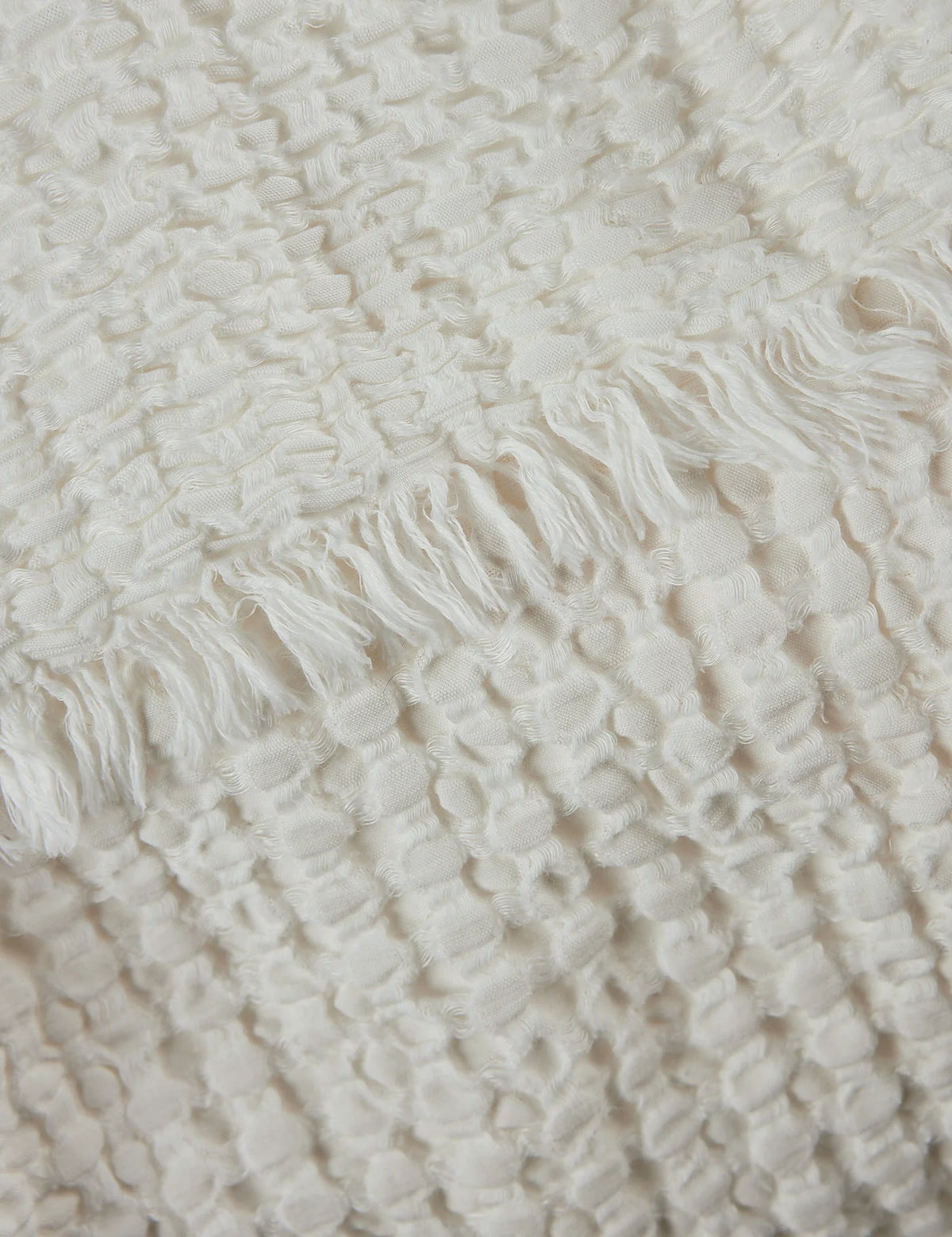 Lenora Textured Cotton Linen Blanket