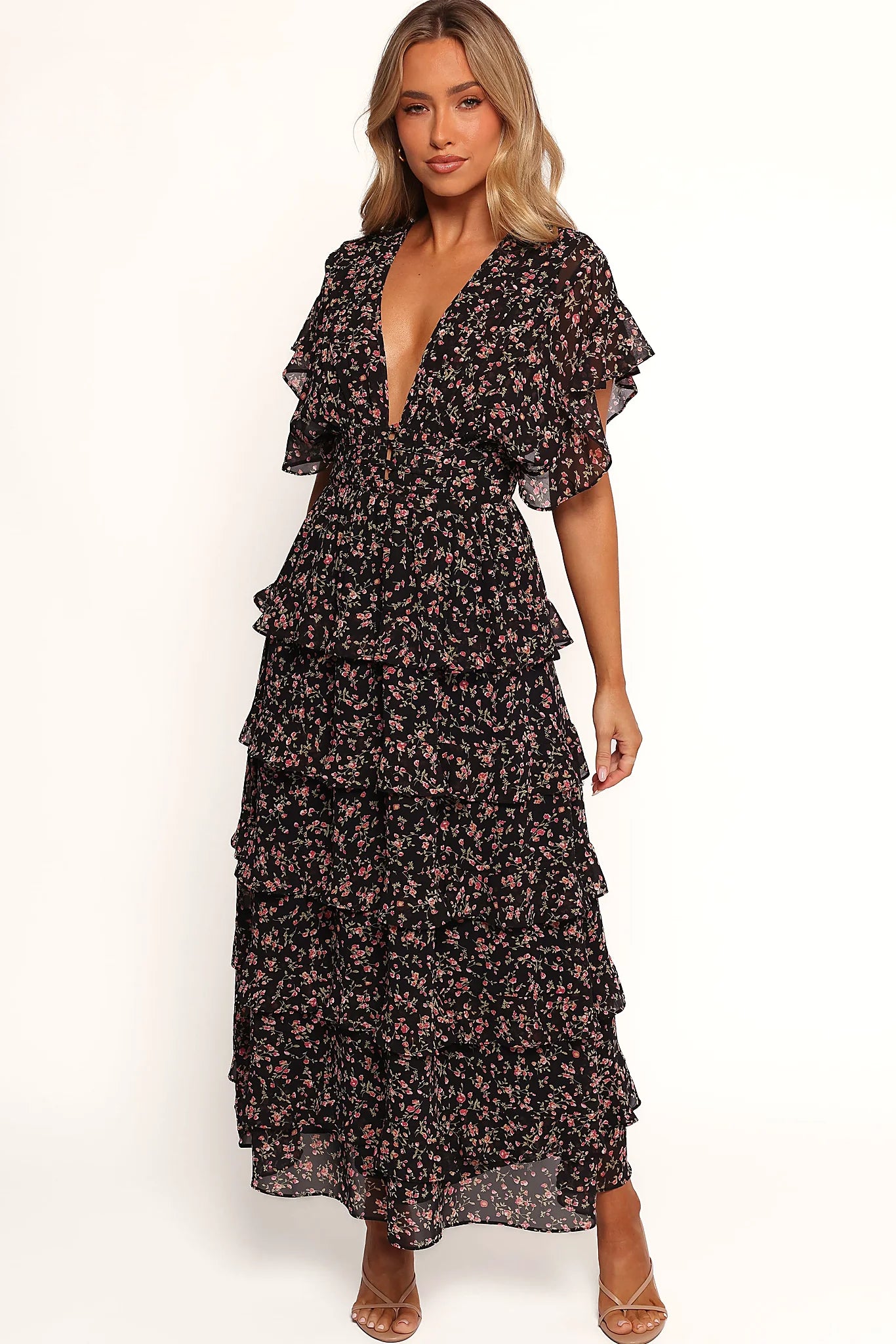 Back view showing the crossover back tie