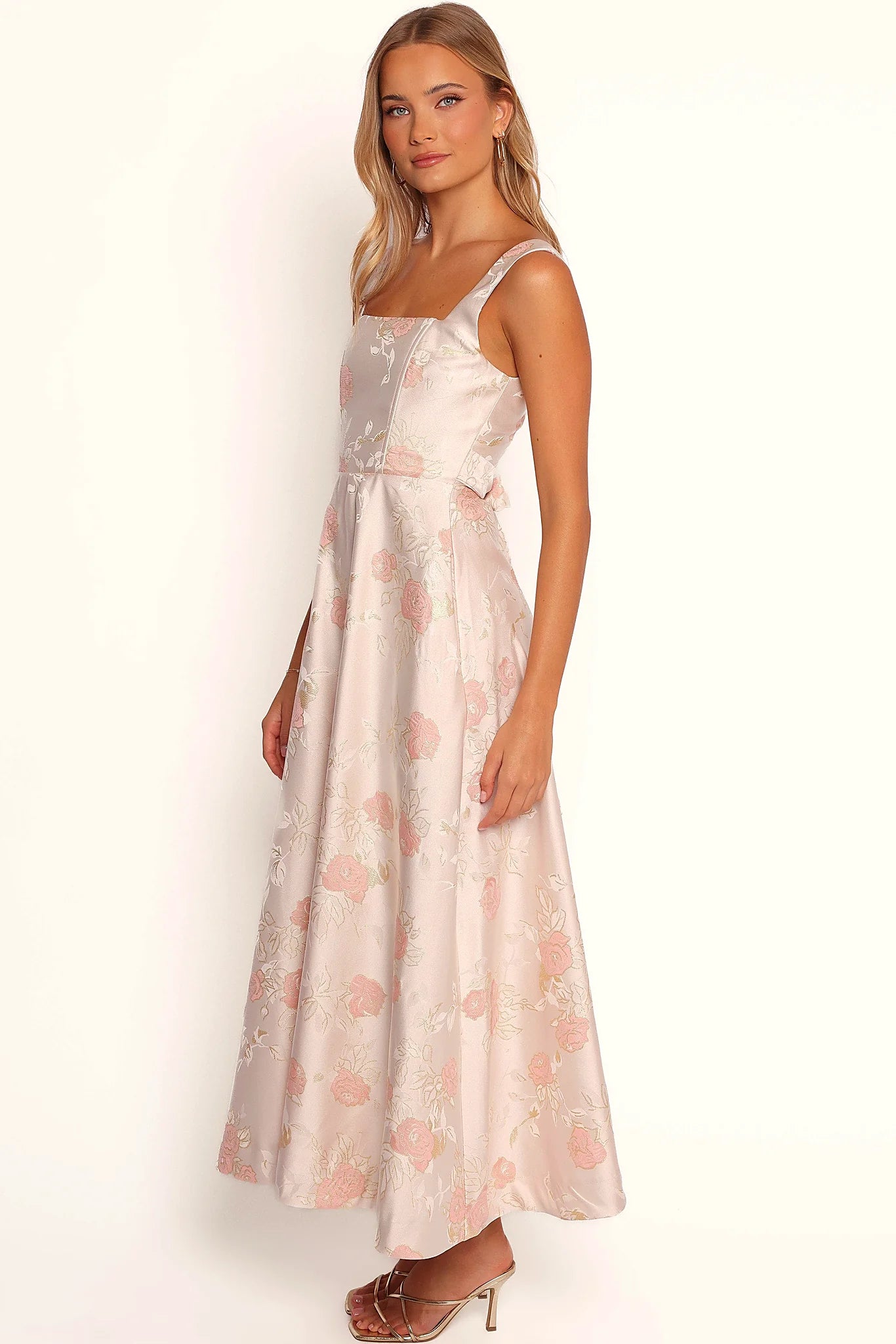 Zaria Midi Dress - Pink Floral