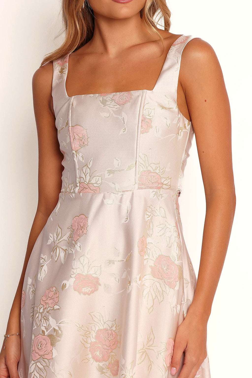 Zaria Midi Dress - Pink Floral